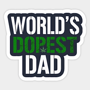 World Dopest Dad Sticker